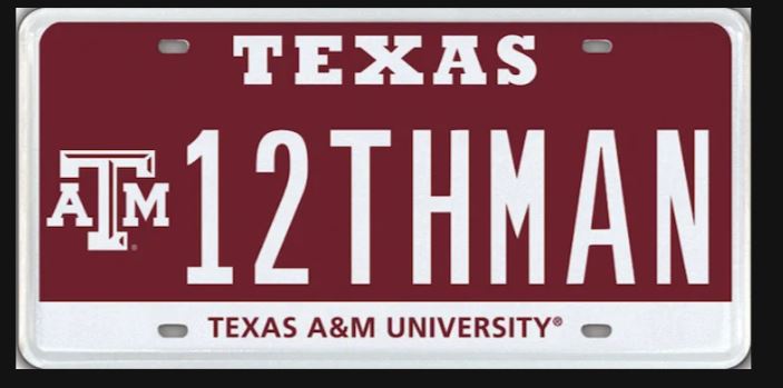 amerykanska tablica rejestracyjna